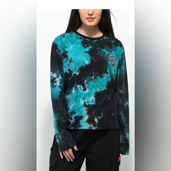 Santa Cruz Skateboards Tops - Santa Cruz Tie-Dye Long Sleeve Shirt Small
